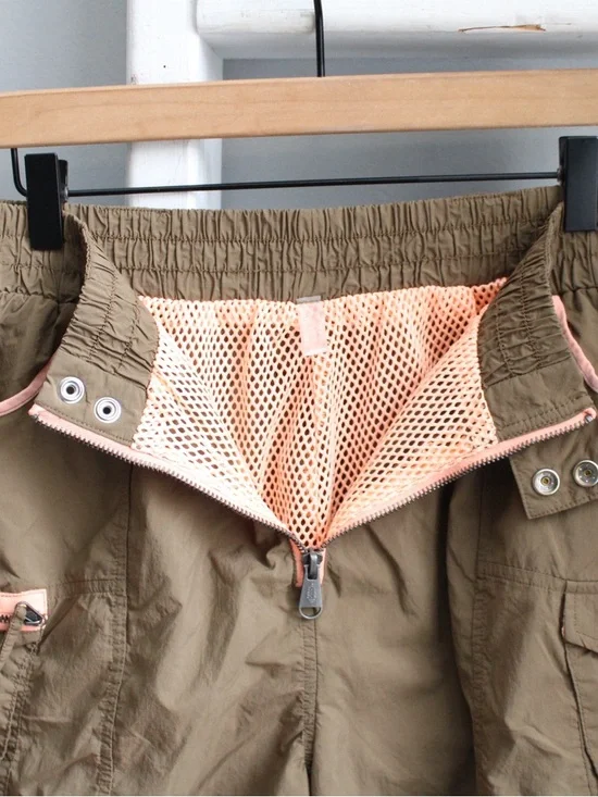 FP Movement Free People Morning Meadow Cargo Green Utility Shorts Size Small - Picture 5 of 8